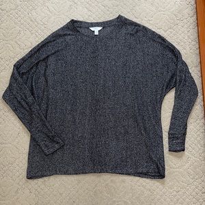 Time & Tru Roomy Grey Longsleeve Tee M